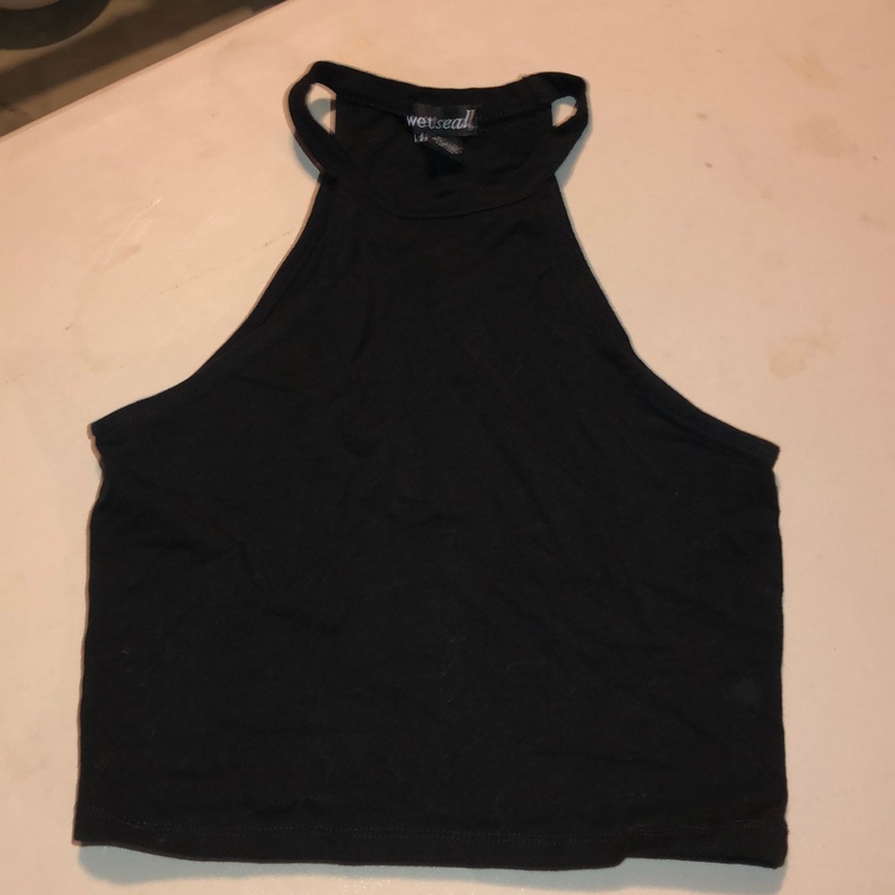 black crop top